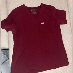 Figs Burgundy Scrub set